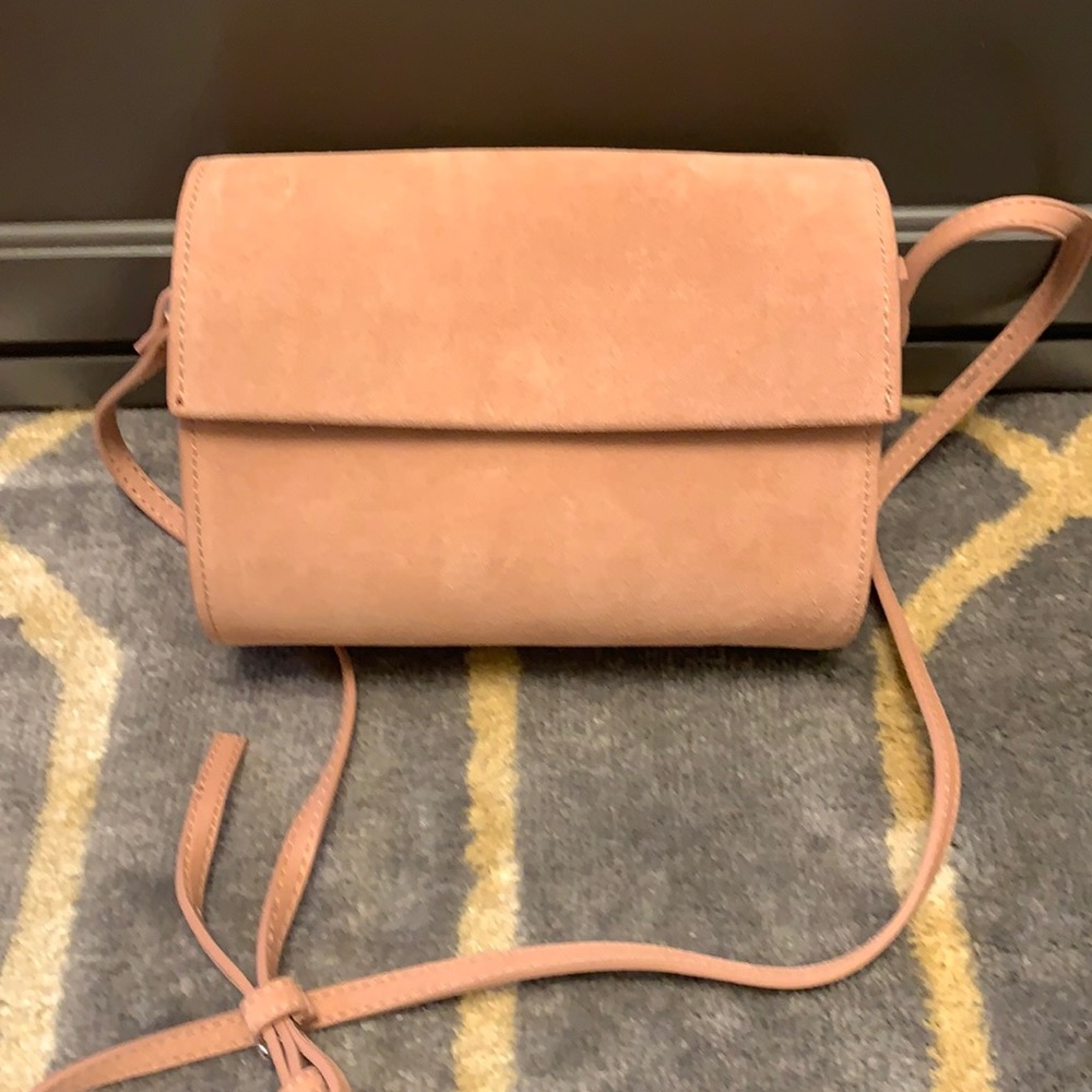 Blush Suede crossbody